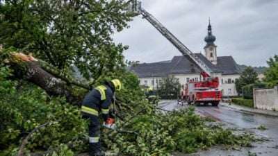 Sturmfront über Kremsmünster: Massive Schäden