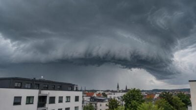 Superzelle zieht über Oberösterreich: Warnung vor Hagel