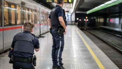 Taser-Einsatz: 46-Jähriger mit Schere im U-Bahn-Gleisbereich