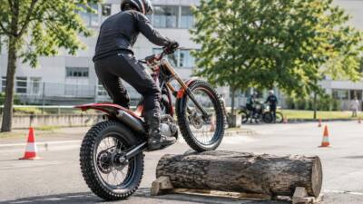 Trial-Kurs im Bezirk Gmunden: Zwei Motorradfahrer verletzt
