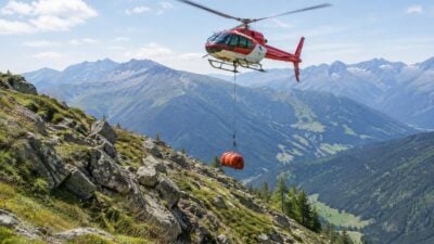 Wanderer stürzt in Gries am Brenner ca. 30 Meter ab