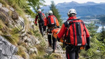 Wanderin nach Nacht in rund neun Meter tiefem Loch bei Burgstein geborgen