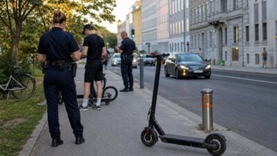 Wien: 90 Anzeigen bei Fahrrad- und E-Scooter-Kontrollen