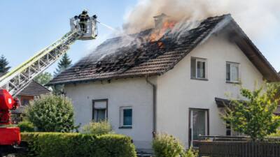 Wohnhausbrand in Goldwörth nach rund zwei Stunden gelöscht