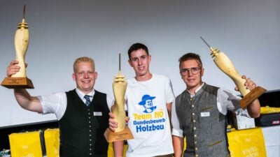 Florian Hollaus gewinnt Bundeslehrlingswettbewerb der Zimmerer in Klagenfurt