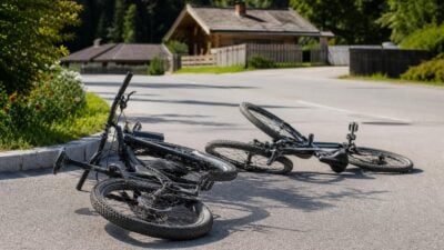 Zwei Radfahrer bei Unfall in St. Ulrich verletzt