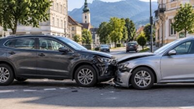 Zwei Verletzte bei Kreuzungsunfall in Bad Ischl