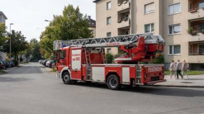Feuerwehr Kufstein rettet Katze aus Baumkrone in Weissach