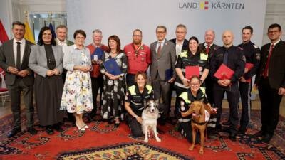 Kärnten ehrt Lebensretter und Vereinsaktive