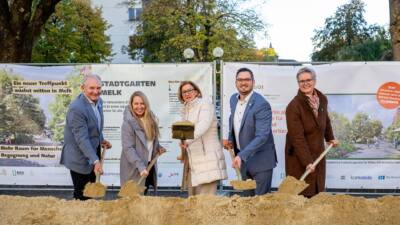 Mikl-Leitner setzt in Melk Spatenstich für Stadtgarten