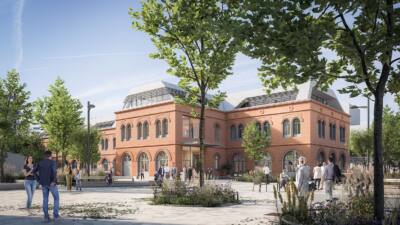 ÖBB sanieren die historische Inventarhalle am Neuen Landgut