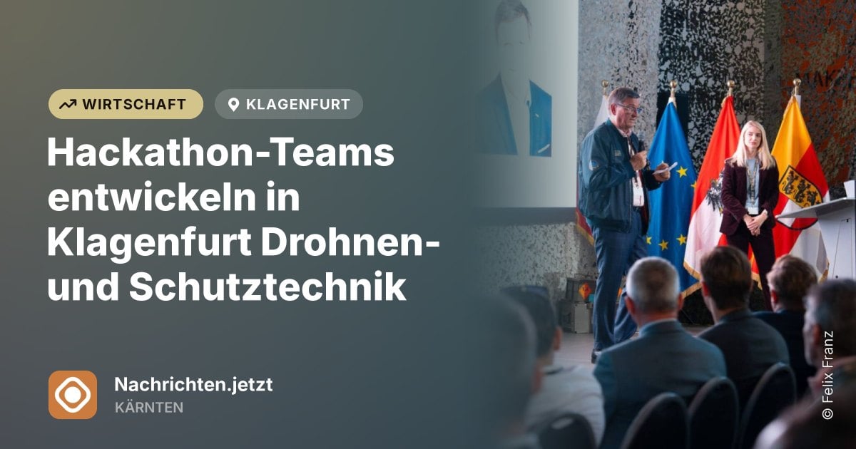 Hackathon-Teams entwickeln in Klagenfurt Drohnen- und Schutztechnik
