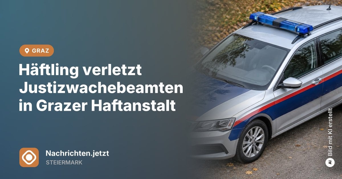 Photo: https://nachrichten.jetzt/ Häftling verletzt Justizwachebeamten in Grazer Haftanstalt